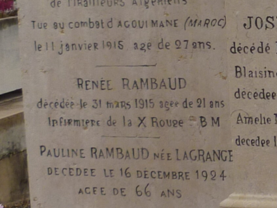 RAMBAUD Renée Marie Claire