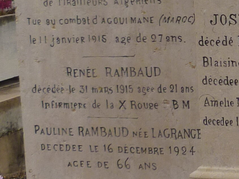 RAMBAUD Renée Marie Claire